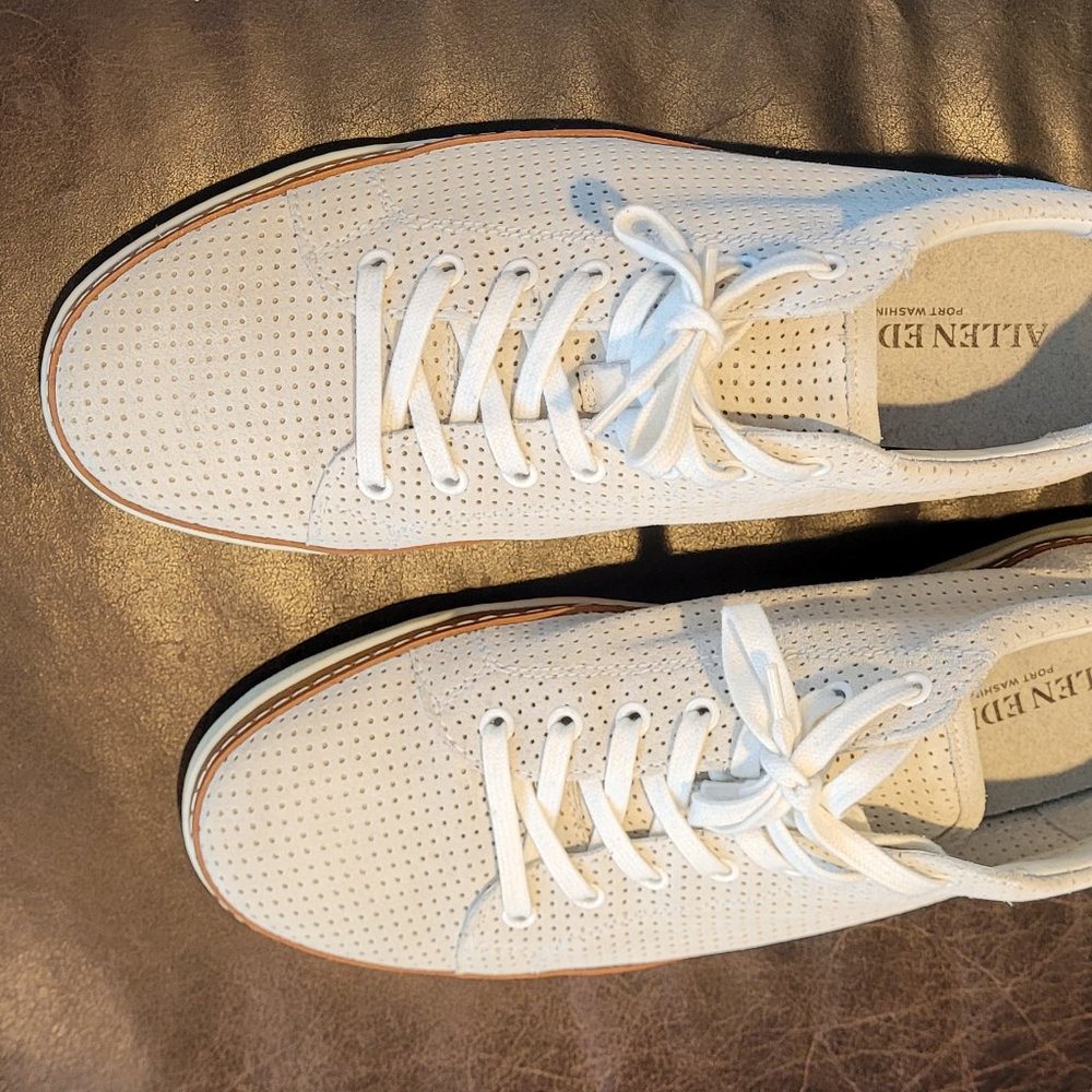 Allen Edmons Porter Derby Mesh White Size 12D